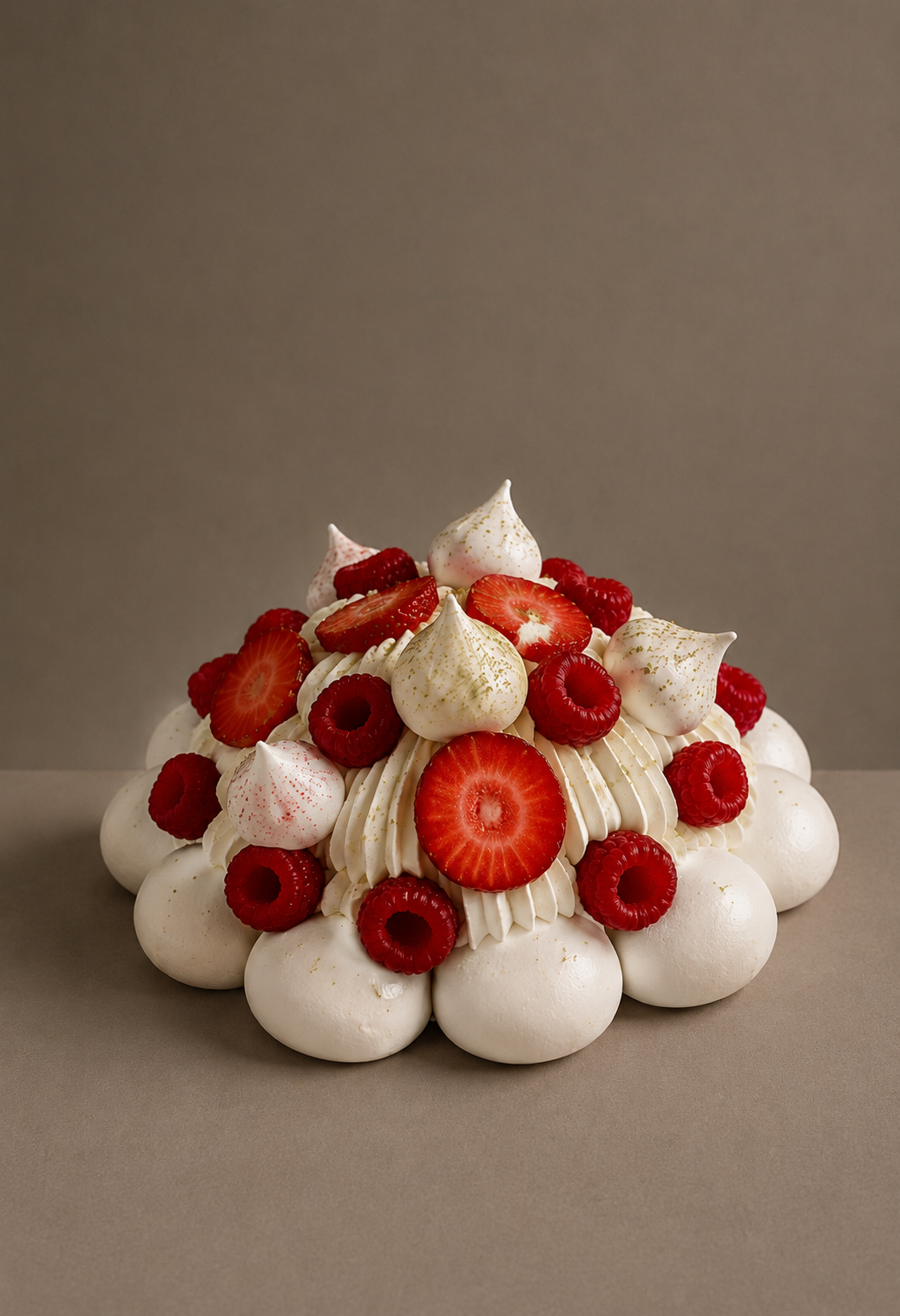 Pavlova Fresa y Frambuesa
