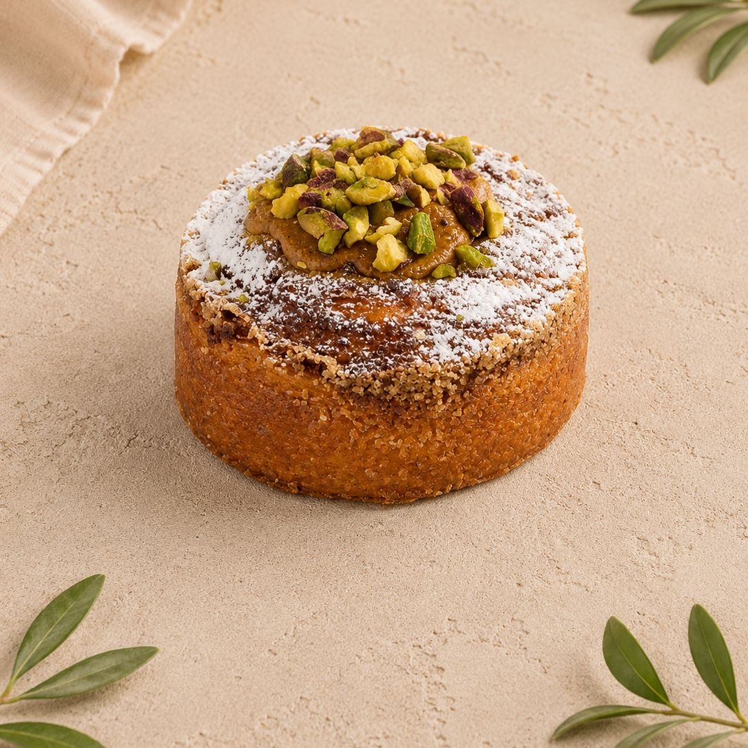 Roulé De Pistacho Con Pépitas De Chocolate Blanco